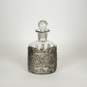 ΚΑΡΑΦΑ ΓΥΑΛΙΝΗ - ΜΕΤΑΛΛΙΚΗ ΑΣΗΜΙ 9x18cm
