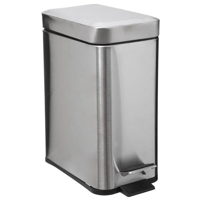 Κάδος Απορριμμάτων Παραλληλόγραμμος Ματ Inox 5L (14.5x28.2x30.5cm) | 07.160847 - Box In Θεσσαλονίκη - 25ης Μαρτίου 111