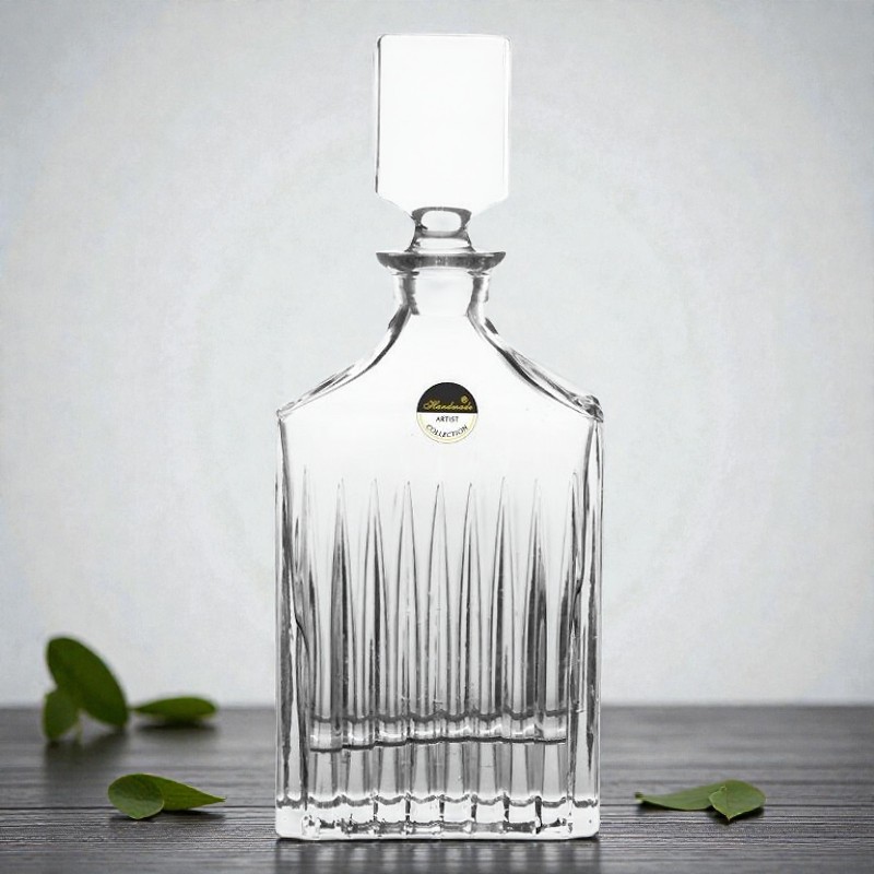 Καράφα Γυάλινη Ανάγλυφη 1000ml 26.1cm | Κομψή Καράφα Ποτών & Νερού | MI092B - Box In Θεσσαλονίκη - 25ης Μαρτίου 111