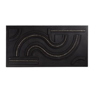 ΠΙΝΑΚΑΣ 3D ΜΑΥΡΟΣ - ΧΡΥΣΟΣ 140x3x70cm