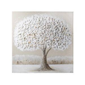 ΠΙΝΑΚΑΣ ΔΕΝΤΡΟ ΚΑΦΕ - ΛΕΥΚΟ 100x3x100cm