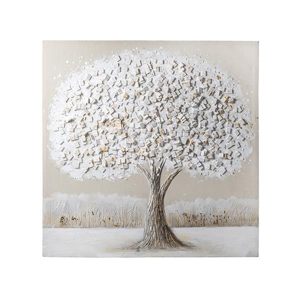 ΠΙΝΑΚΑΣ ΔΕΝΤΡΟ ΚΑΦΕ - ΛΕΥΚΟ 100x3x100cm