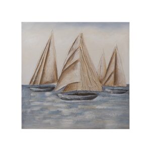 ΠΙΝΑΚΑΣ ΚΑΜΒΑΣ ΚΑΡΑΒΙΑ ΚΑΦΕ - ΓΑΛΑΖΙO 80x3x80cm