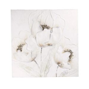 ΠΙΝΑΚΑΣ ΛΟΥΛΟΥΔΙA ΛΕΥΚΟ - ΚΑΦΕ 80x3x80cm