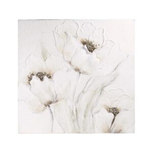 ΠΙΝΑΚΑΣ ΛΟΥΛΟΥΔΙA ΛΕΥΚΟ - ΚΑΦΕ 80x3x80cm