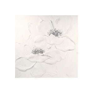 ΠΙΝΑΚΑΣ ΛΟΥΛΟΥΔΙΑ ΛΕΥΚΟ - ΑΣΗΜΙ 100x3x100cm