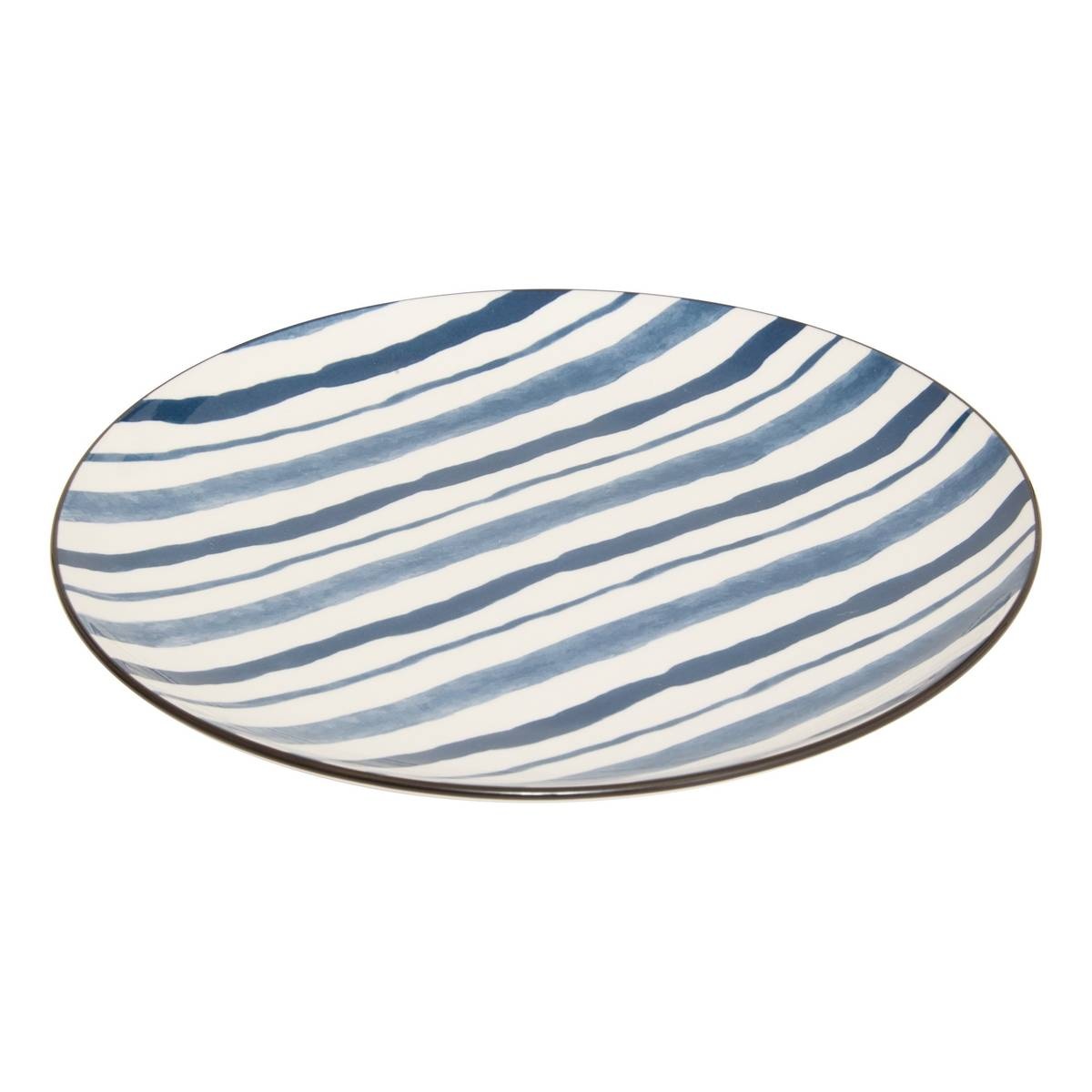 Πιάτο Φαγητού "Umami" Ρηχό Πορσελάνινο Blue Stripe D26.5cm 07.217078D - Box In Θεσσαλονίκη - 25ης Μαρτίου 111