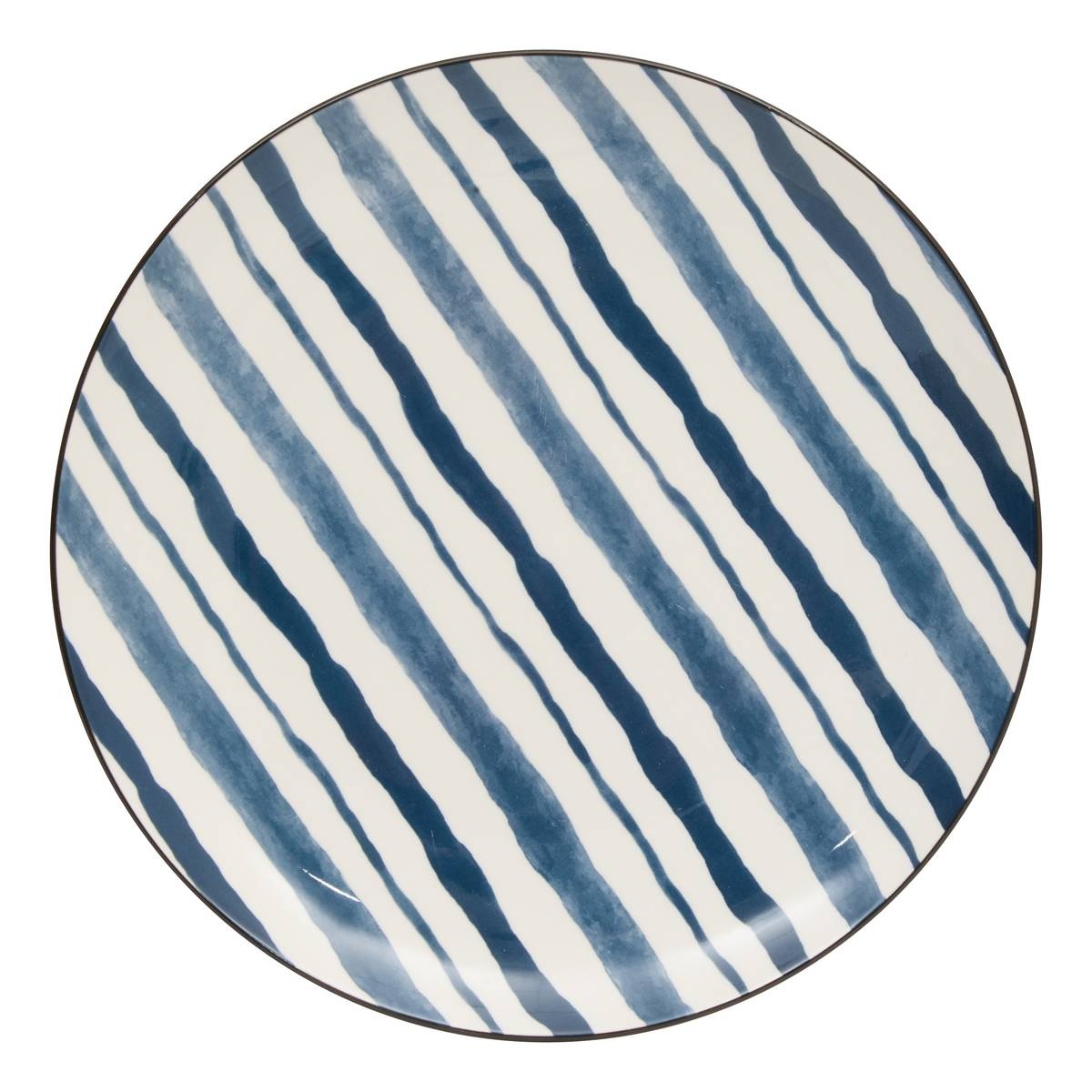 Πιάτο Φαγητού "Umami" Ρηχό Πορσελάνινο Blue Stripe D26.5cm 07.217078D - Box In Θεσσαλονίκη - 25ης Μαρτίου 111