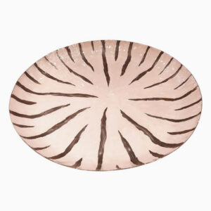 Πιατέλα Μεταλλική Χειροποίητη Dusty Pink με Χρυσό 39x39x3.5cm | 24.254 - Box In Θεσσαλονίκη - 25ης Μαρτίου 111
