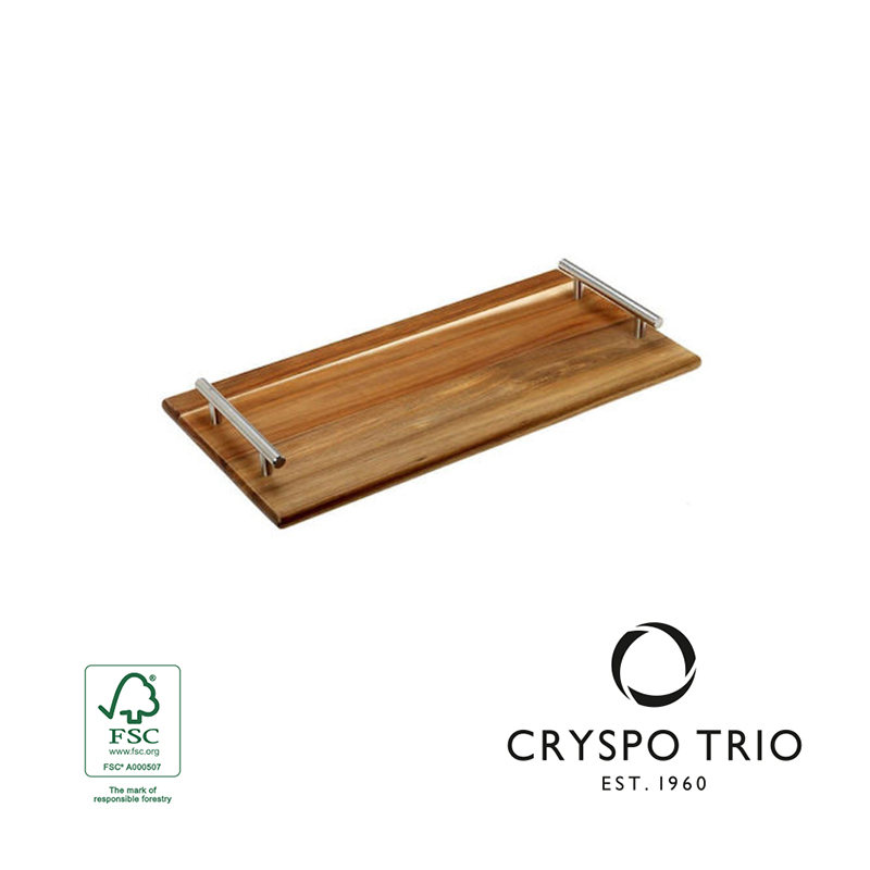 Πλατώ Σερβιρίσματος από ξύλο ακακίας 45x23cm Cryspo Trio 01.00.096 - Box In Θεσσαλονίκη - 25ης Μαρτίου 111
