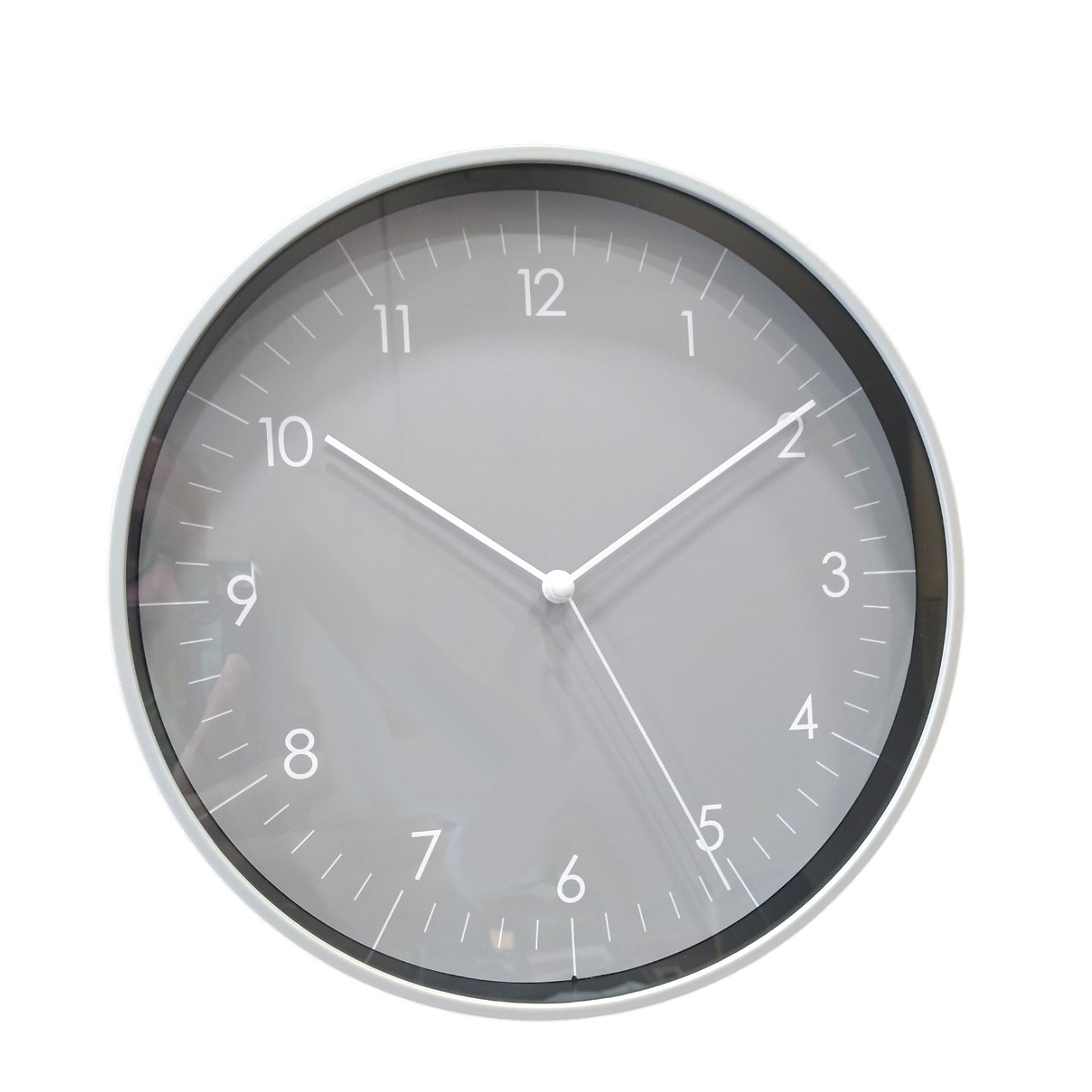 Ρολόι Τοίχου Πλαστικό Γκρι Minimal Design 25cm | EG9010 - Box In Θεσσαλονίκη - 25ης Μαρτίου 111
