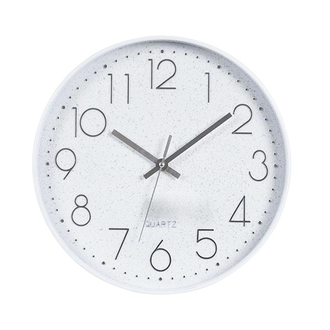 Ρολόι Τοίχου Πλαστικό Λευκό - Ασημί 30cm | 813-30050 – Φωτεινό Minimalist Wall Clock - Box In Θεσσαλονίκη - 25ης Μαρτίου 111
