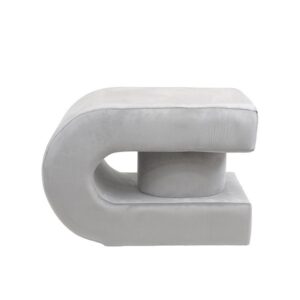 ΣΚΑΜΠΟ ΒΕΛΟΥΔΟ ΓΚΡΙ MDF 60.5x40x40cm