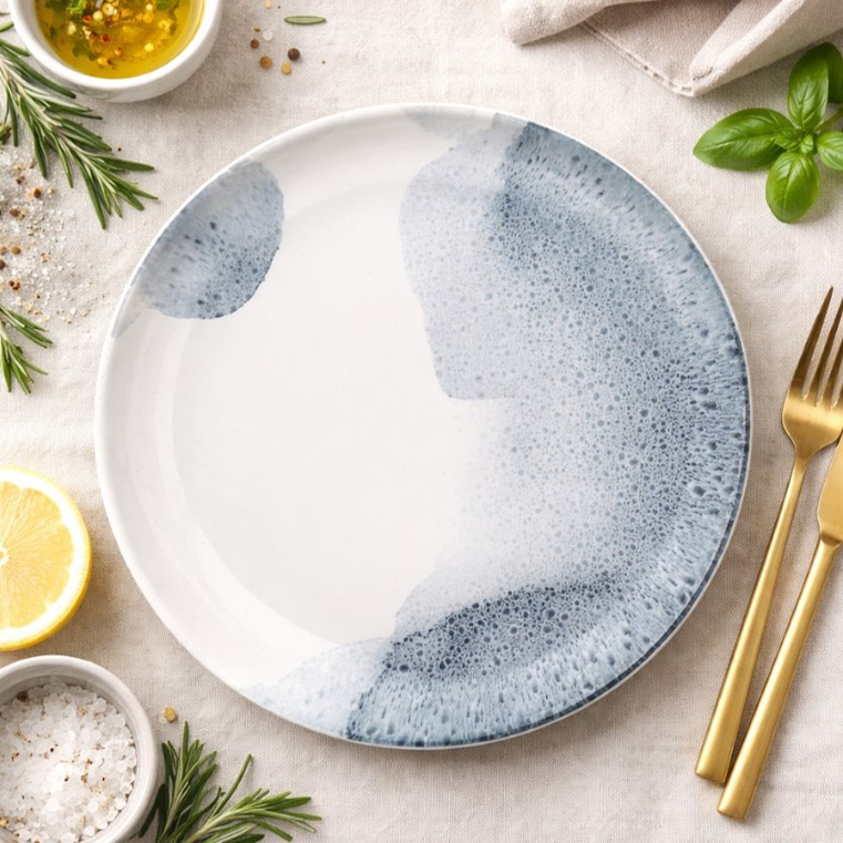 Σερβίτσιο Φαγητού 20τμχ "Umbria Blue" In-glaze Stoneware Cryspo Trio 25.094.40 - Box In Θεσσαλονίκη - 25ης Μαρτίου 111