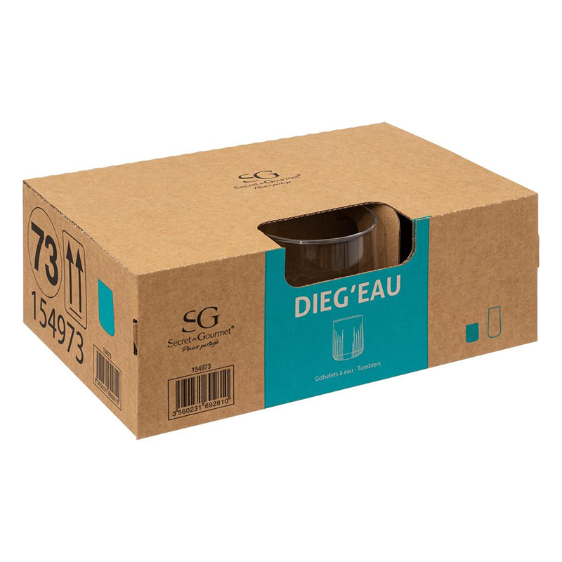 Σετ 4 Γυάλινα Ποτήρια Ουίσκι "Dieg'Eau" 35cl | Κομψά & Ανθεκτικά | 07.154973 - Box In Θεσσαλονίκη - 25ης Μαρτίου 111