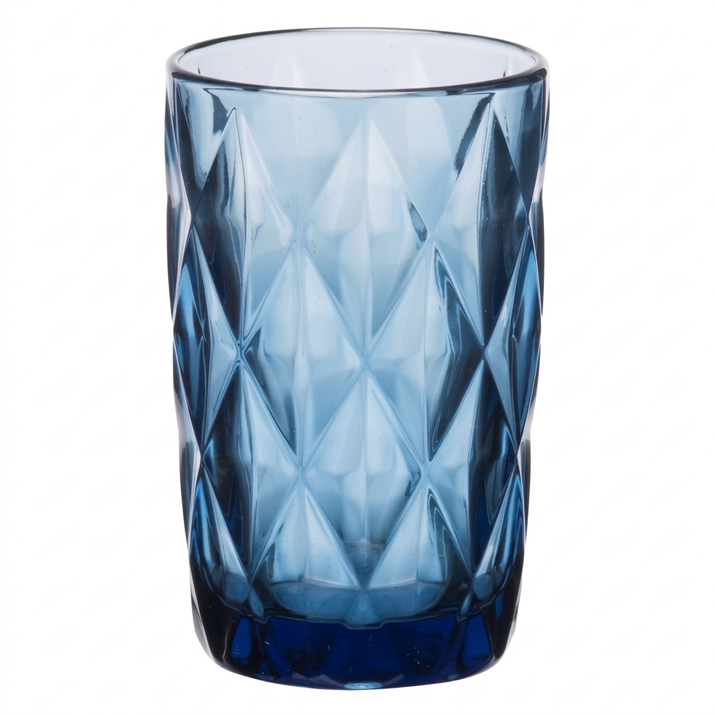 Σετ 6 Ποτήρια Νερού Γυάλινα Blue 330ml Cryspo Trio Kare | 52.701.50 - Box In Θεσσαλονίκη - 25ης Μαρτίου 111