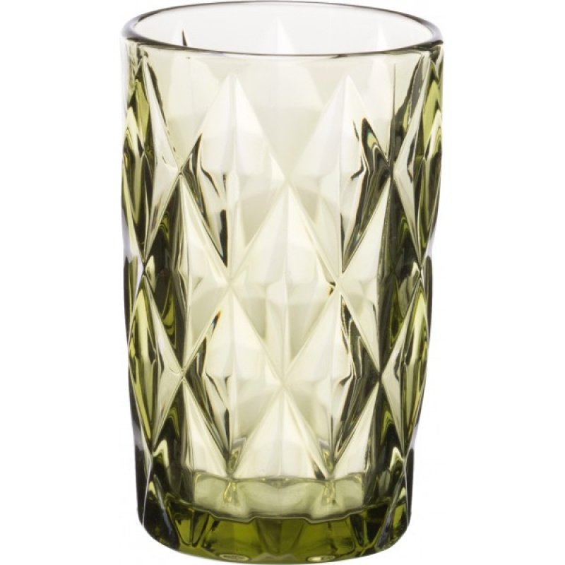 Σετ 6 Ποτήρια Νερού Γυάλινα Green 330ml Cryspo Trio Kare | 52.703.50 - Box In Θεσσαλονίκη - 25ης Μαρτίου 111