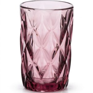Σετ 6 Ποτήρια Νερού Γυάλινα Purple 330ml Cryspo Trio Kare | 52.702.50 - Box In Θεσσαλονίκη - 25ης Μαρτίου 111