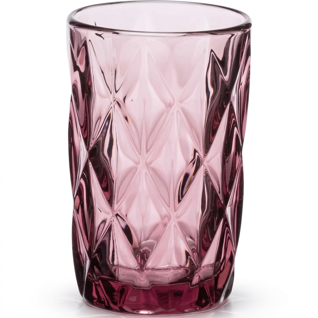 Σετ 6 Ποτήρια Νερού Γυάλινα Purple 330ml Cryspo Trio Kare | 52.702.50 - Box In Θεσσαλονίκη - 25ης Μαρτίου 111