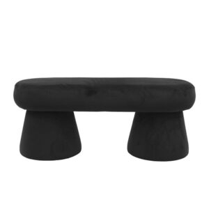 ΤΑΜΠΟΥΡΕ ΥΦΑΣΜΑΤΙΝΟ ΜΑΥΡΟ MDF 98x37x40cm