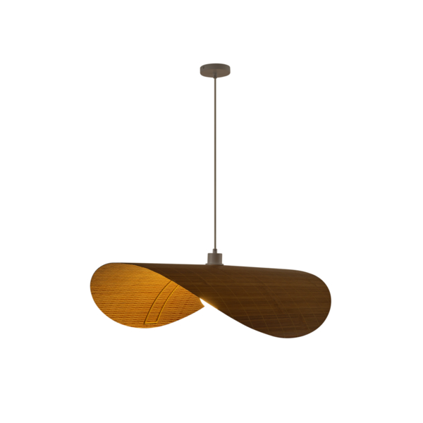 Φωτιστικο κρεμαστο bamboo μονοφωτο 1xe27 max 15w 800x660x2050mm φυσικο ξυλο Arte Illumina sude