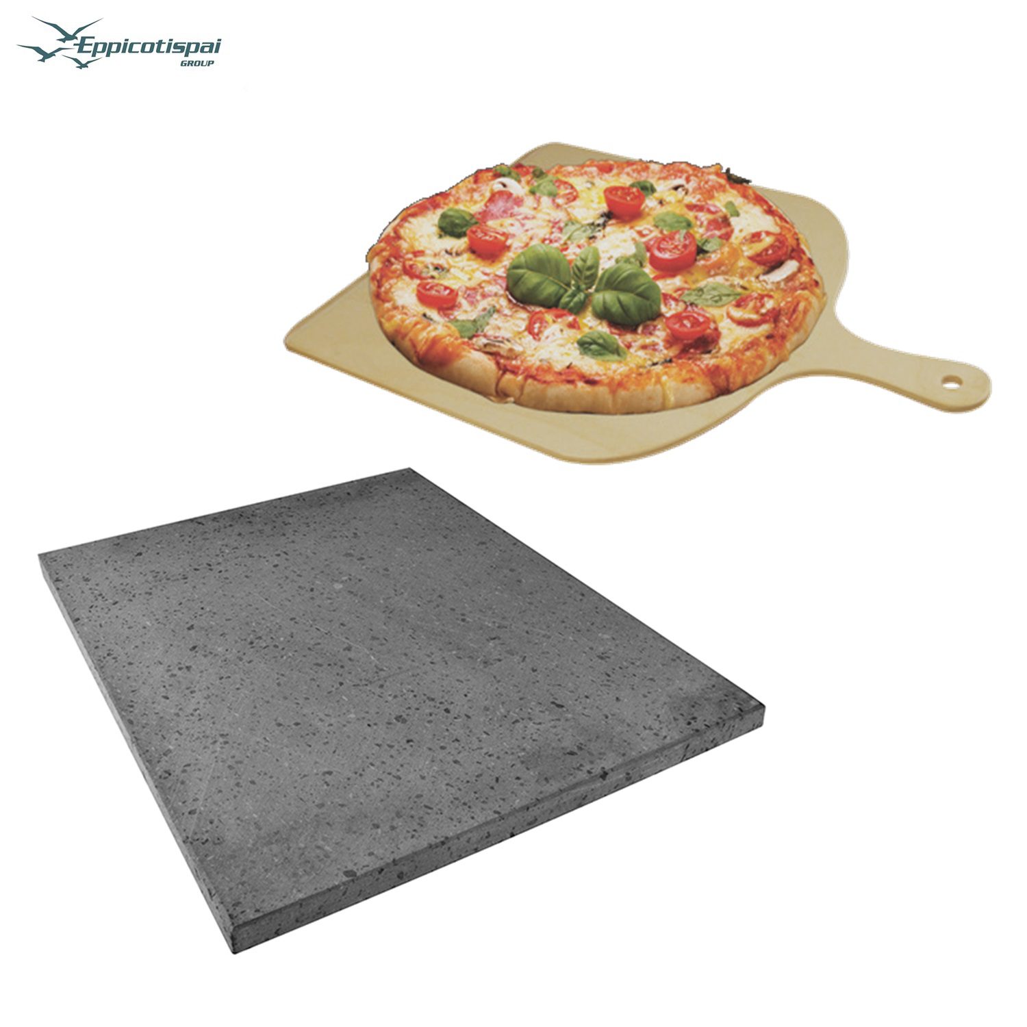 Eppicotispai etna σετ pizza πετρα 38x30εκ. & ξυλινη σπατουλα 41χ30εκ. – 2060/β | 054.2060 - Image 4