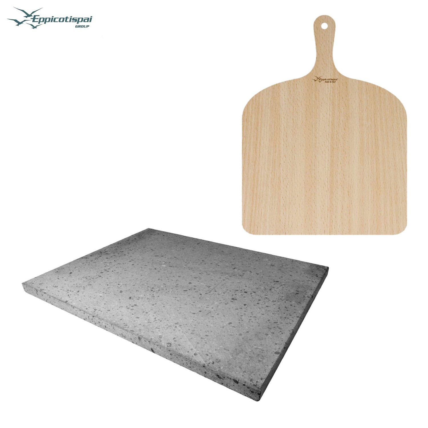 EPPICOTISPAI ETNA ΣΕΤ PIZZA ΠΕΤΡΑ 38X30εκ. & ΞΥΛΙΝΗ ΣΠΑΤΟΥΛΑ 41Χ30εκ. – 2060/Β-Box in Thessaloniki