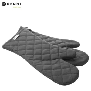 HENDI ΣΕΤ 2 ΓΑΝΤΙΑ ΦΟΥΡΝΟΥ 35cm ΒΑΜΒΑΚΕΡΑ ΓΚΡΙ-Box in Thessaloniki
