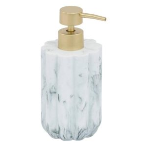 Dispenser Polyresin με Εφέ Λευκού Μαρμάρου 230ml 7.8x17.6cm 013.213320 - Box In Θεσσαλονίκη - 25ης Μαρτίου 111