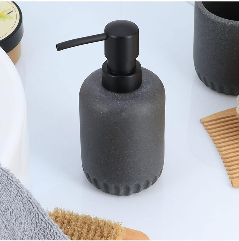 Dispenser Υγρού Σαπουνιού Polyresin Γκρι 235ml (8.5x15.5cm) | 06.62116181 - Box In Θεσσαλονίκη - 25ης Μαρτίου 111
