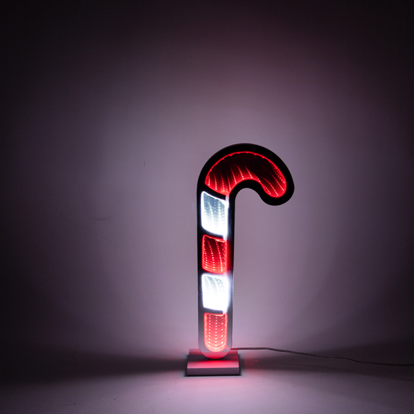 XMAS ΚΑΦΡΕΦΤΗΣ ΜΠΑΣΤΟΥΝΙ CANDY ΜΕ 110 LED ΜΕΤΑΣΧΗΜΑΤΙΣΤΗ ΚΟΚΚΙΝΟ & ΛΕΥΚΟ LED ΠΑΡΟΧΗ 3m 30x12cm IP20