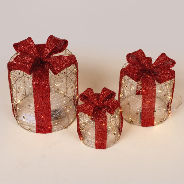 XMAS ΦΩΤΙΖΟΜΕΝΑ ΔΩΡΑ 15/20/25cm 20/30/40 LED ΜΠΑΤΑΡΙΑΣ 2AA/3AA ΧΡΟΝΟΔΙΑΚΟΠΤΗ ΧΡΥΣΟ ME KOKKINO ΦΙΟΓΚΟ ΘΕΡΜΟ ΛΕΥΚΟ MINI LED IP20