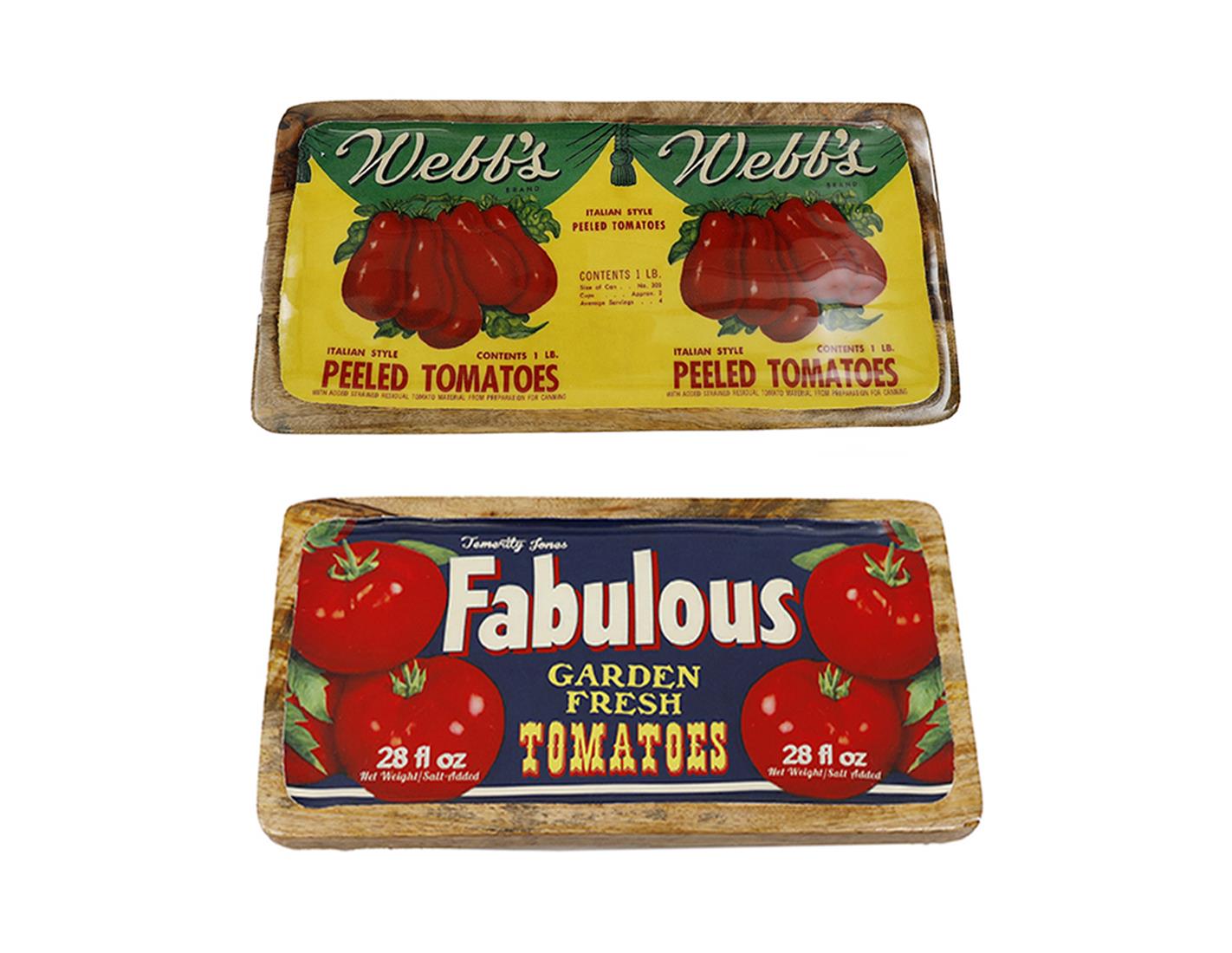 Πιατέλα mango "TOMATOES" 40x19cm 014.KG3944