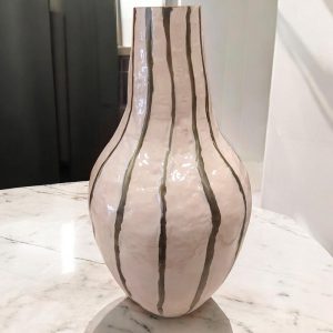 Βάζο Μεταλλικό Χειροποίητο Dusty Pink με Χρυσό 20x20x40cm | 24.252 - Box In Θεσσαλονίκη - 25ης Μαρτίου 111
