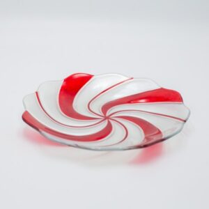 ΓΥΑΛΙΝΗ ΠΙΑΤΕΛΑ CANDY ΣΤΡΟΓΓΥΛΗ 23.5cm