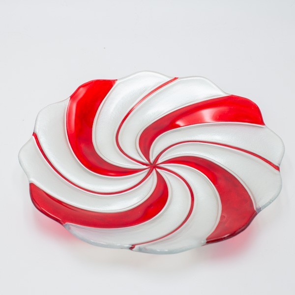ΓΥΑΛΙΝΗ ΠΙΑΤΕΛΑ CANDY ΣΤΡΟΓΓΥΛΗ 31.5cm