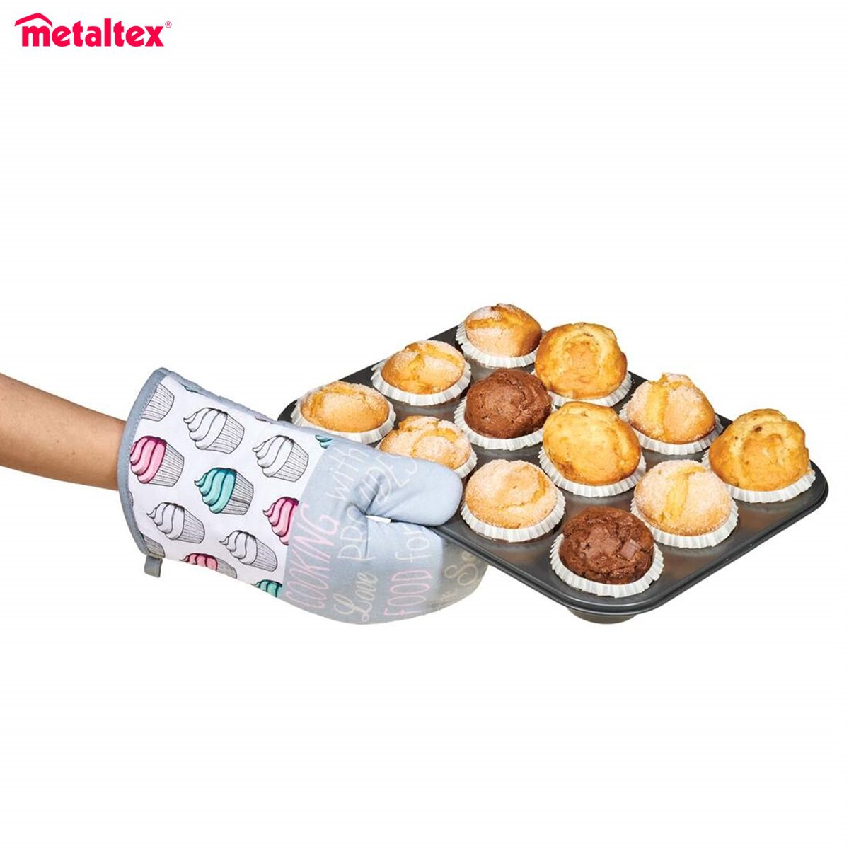 Γάντι Φούρνου Metaltex Cupcakes 18.5x30cm Ανθεκτικό έως 250°C | 034.239507080 - Box In Θεσσαλονίκη - 25ης Μαρτίου 111