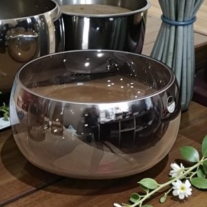 Διακοσμητικό Γυάλινο Κουπ Ασημί/Μελί 21.5cm | Μοντέρνο Επιτραπέζιο Διακοσμητικό | 3/CSC958G-10 - Box In Θεσσαλονίκη - 25ης Μαρτίου 111