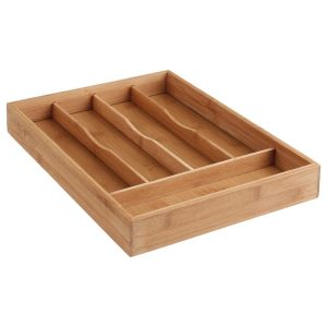 Θήκη Μαχαιροπήρουνων Συρταριού Bamboo 35x24x4