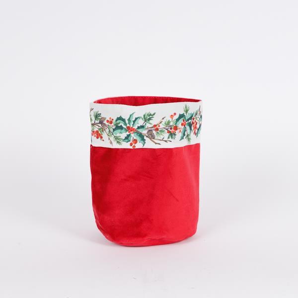 ΚΑΛΑΘΑΚΙ ΚΟΚΚΙΝΟ ΜΕ ΓΚΙ ΒΕΛΟΥΔΙΝΟ 15x20cm