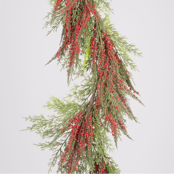 ΚΛΑΔΑ MIXED ΜΕ ΚΛΑΔΙ ΚΥΠΑΡΙΣΣΙ ΚΑΙ ΜΙΚΡΑ ΚΟΚΚΙΝΑ BERRIES 150cm