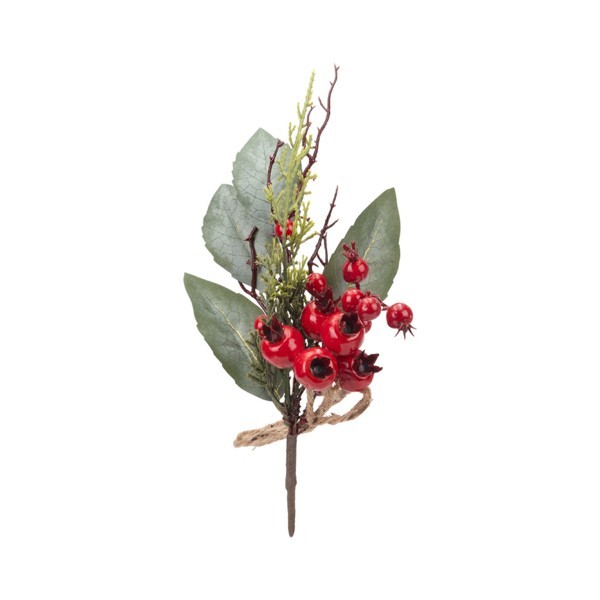 ΚΛΑΔΙ ΜΕ BERRIES ΚΑΙ ΜΙΚΡΑ ΡΟΔΙΑ 30cm