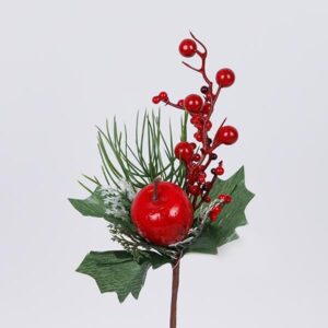 ΚΛΑΔΙ ΜΕ BERRIES ΚΟΚΚΙΝΑ ΚΑΙ ΜΗΛΟ 26cm