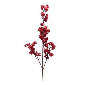 ΚΛΑΔΙ ΜΕ BERRIES ΚΟΚΚΙΝΑ ΜΕΤΑΛΛΙΖΕ ΜΙΚΡΑ 59cm