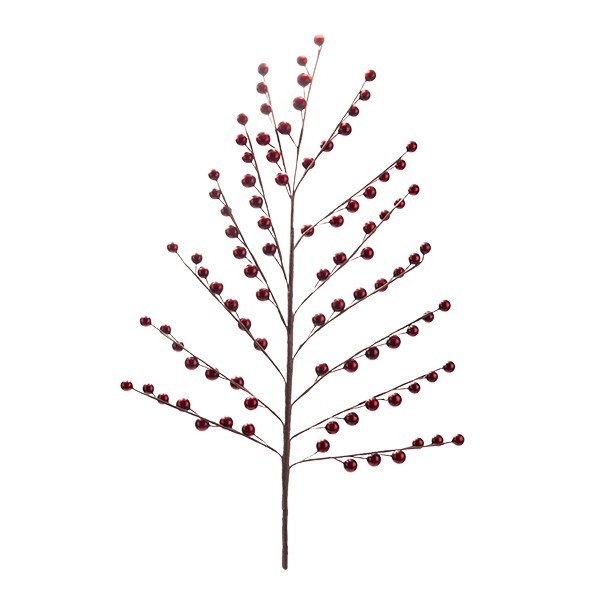 ΚΛΑΔΙ ΜΕ BERRIES ΜΠΟΡΝΤΟ ΜΕΤΑΛΛΙΖΕ ΠΥΚΝΟ 79cm