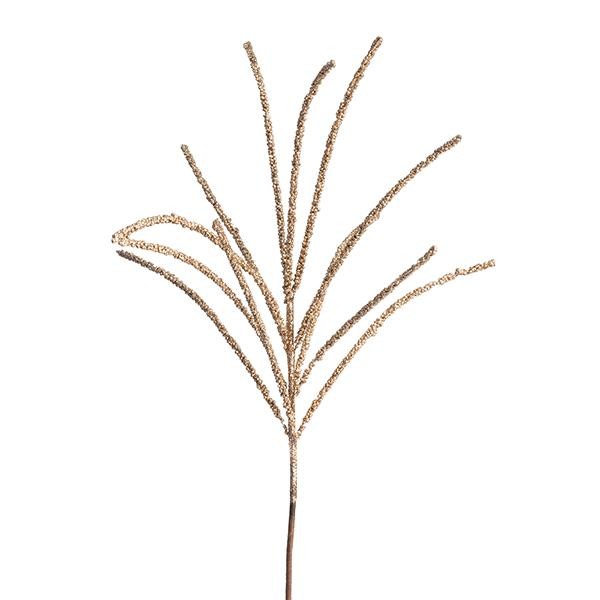 ΚΛΑΔΙ ΜΕ GLITTER ΡΟΖ GOLD GRASS 67cm