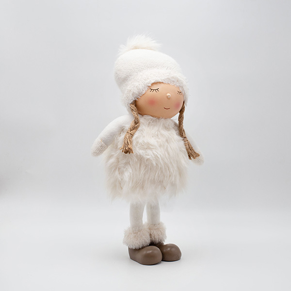 ΚΟΡΙΤΣΑΚΙ POM POM ΜΕ ΛΕΥΚΑ ΡΟΥΧΑ 43cm