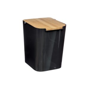 Κάδος αποριμ/των 5lt μαύρο με bamboo καπάκι - Box In Θεσσαλονίκη - 25ης Μαρτίου 111