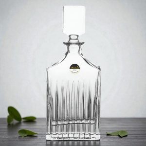 Καράφα Γυάλινη Ανάγλυφη 1000ml 26.1cm | Κομψή Καράφα Ποτών & Νερού | MI092B - Box In Θεσσαλονίκη - 25ης Μαρτίου 111