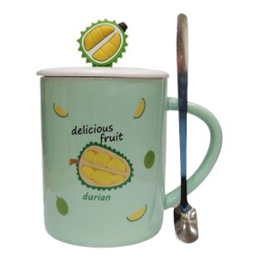 Κεραμική κούπα "Delicius" με καπάκι και κουταλάκι 400ml Etoile DF-452D - Box In Θεσσαλονίκη - 25ης Μαρτίου 111